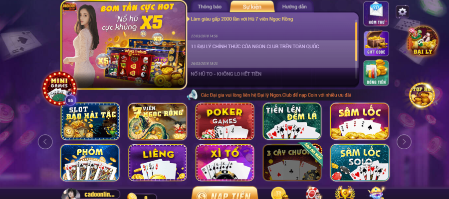 57.Chơi liêng hết mình tại cổng game Ngonclub, Gowin, Fanvip 1
